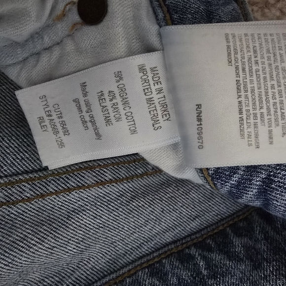 AGOLDE Riley High Rise Straight Crop in Whiplash Jeans Size 24 - Picture 7 of 8